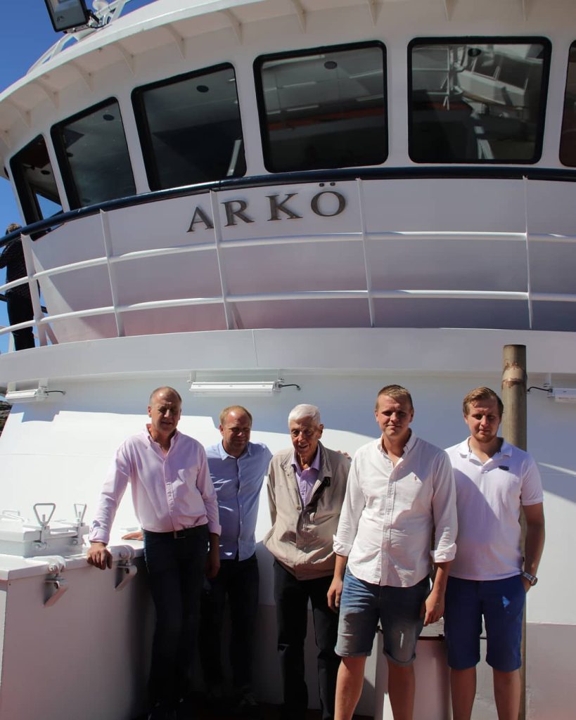 Arkö Räkor Räktrålaren Arkö, välkomnar till ombord-guidning. - Coast Of TIME
